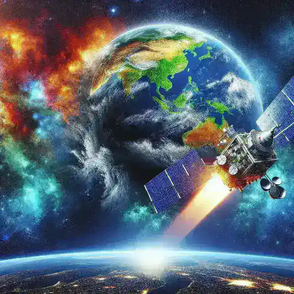 "BMKG officials celebrating the launch of a new satellite for tropical atmosphere research, showcasing advanced technology and scientific collaboration."