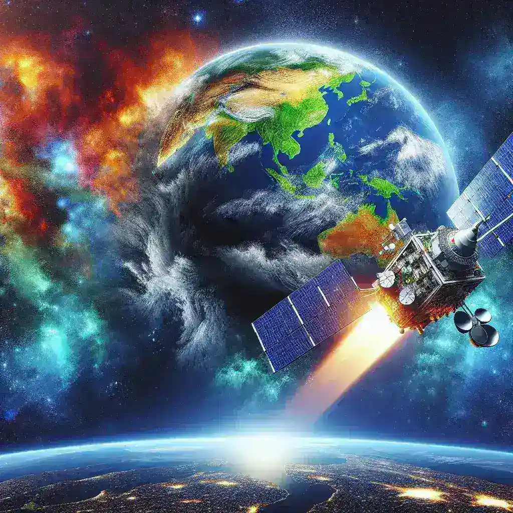 "BMKG officials celebrating the launch of a new satellite for tropical atmosphere research, showcasing advanced technology and scientific collaboration."